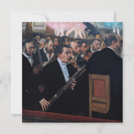 Cartão De Agradecimento Edgar Degas - Orquestra na Ópera