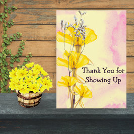 Cartão De Agradecimento Editable Thank You Card for Therapy Clients Simple