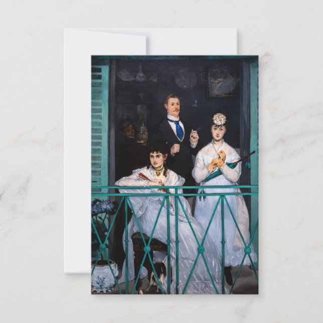 Cartão De Agradecimento Edouard Manet - A Varanda / Le Balcon (Frente)