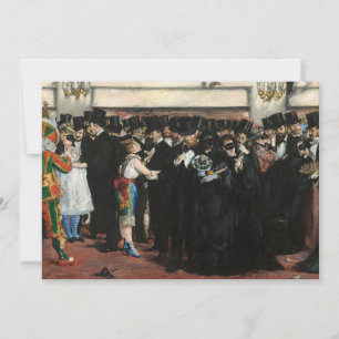 Cartão De Agradecimento Edouard Manet - Baile Mascarado na Ópera