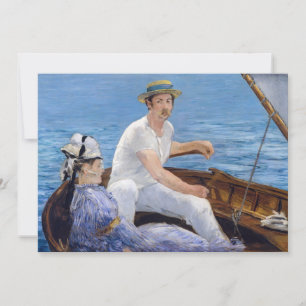 Cartão De Agradecimento Edouard Manet - Barco a remo
