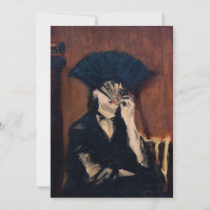 Cartão De Agradecimento Edouard Manet - Berthe Morisot com um Leque