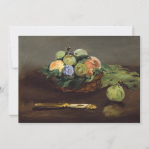 Cartão De Agradecimento Edouard Manet - Cesto de Frutas
