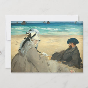Cartão De Agradecimento Edouard Manet - Na Praia