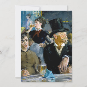 Cartão De Agradecimento Edouard Manet - No Café