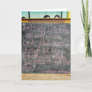 Cartão De Agradecimento Educação para o coração e a alma