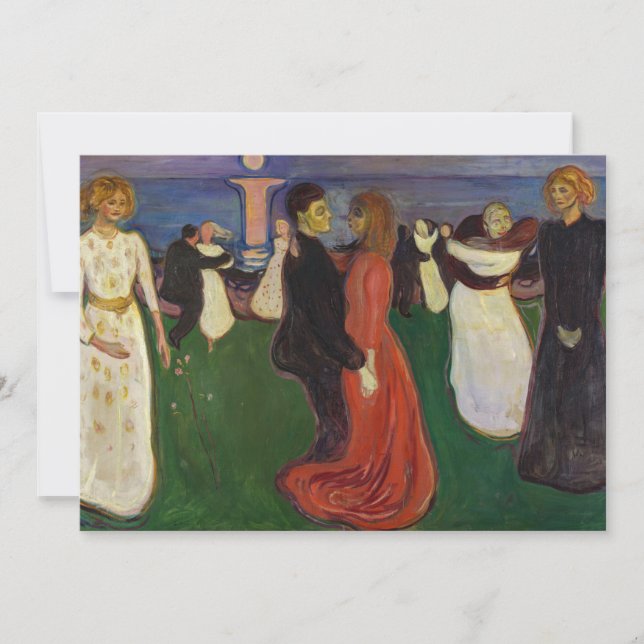 Cartão De Agradecimento Edvard Munch - A dança da vida (Frente)