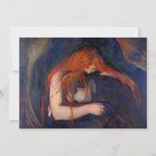 Cartão De Agradecimento Edvard Munch - Vampiro / Amor e Dor