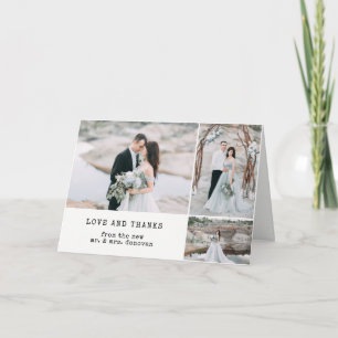 Cartão De Agradecimento Eethal Wedding   Obrigado 3 Foto