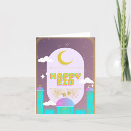 Cartão De Agradecimento eid feliz