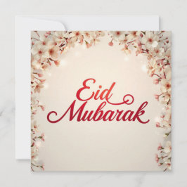 Cartão De Agradecimento Eid mubarak for Eid Fitr Card
