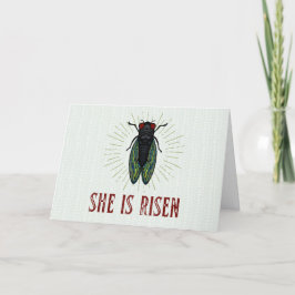 Cartão De Agradecimento Ela É Risen Card