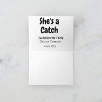Ela é um nome de despedida de solteira data simple