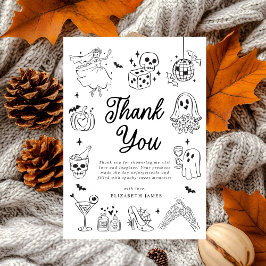 Cartão De Agradecimento Ela Encontrou Seu Amor Próprio Fantasma Floral Chá