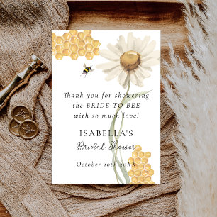 Cartão De Agradecimento Ela Encontrou Seu Mel Festa de Chá de Noiva Person