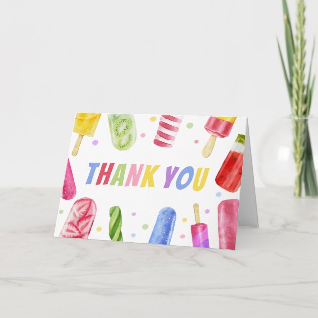 Cartão De Agradecimento Ela está pronta para Pop Chá de fraldas (Frente)