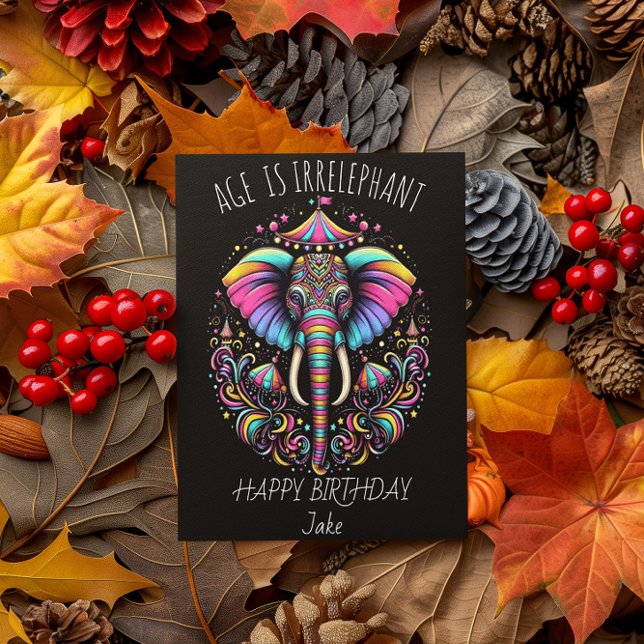 Cartão De Agradecimento Ele-Fete Vibrante para Dia Especial (Criador carregado)