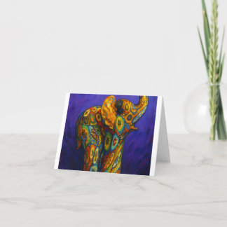 Cartão De Agradecimento Elefantes