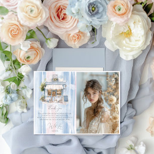 Cartão De Agradecimento Elegance French Cafe Birthday