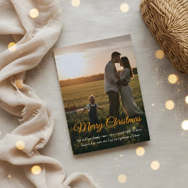 Cartão De Agradecimento Elegant Christmas Greeting Card | Merry Christmas