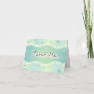 Cartão De Agradecimento Elegant Floral Thank You Card