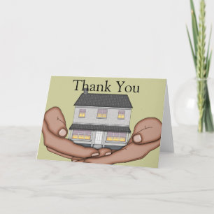 Cartão De Agradecimento Elegant Housewarming Thank You Card