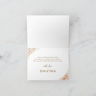 Cartão De Agradecimento Elegant Magical Whimsical Wedding Thank You Card 