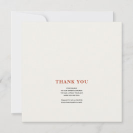 Cartão De Agradecimento Elegant Merry Christmas Thank You Card
