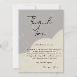 Cartão De Agradecimento elegant thank you card