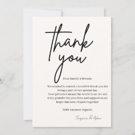 Cartão De Agradecimento elegant thank you card