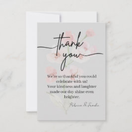 Cartão De Agradecimento Elegant Thank You Card