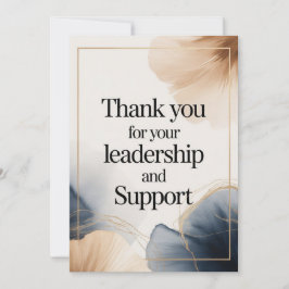 Cartão De Agradecimento Elegant Thank You Card for Boss
