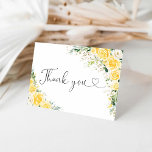 Cartão De Agradecimento Elegant Yellow Floral Thank You Card<br><div class="desc">Elegant Yellow Floral Thank You Card is a graceful and heartfelt way to express your appreciation with timeless charm. Designed with soft yellow tones and delicate floral accents, this card brings warmth, joy, and sophistication to your message of gratitude. Perfect for weddings, bridal showers, baby showers, or special celebrations, it...</div>