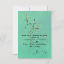 Cartão de Agradecimento Elegante