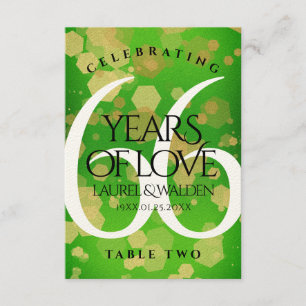 Cartão De Agradecimento Elegante 66º aniversário de casamento de Titanite