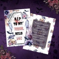 Elegante aquarela halloween rip 20 aniversário adu