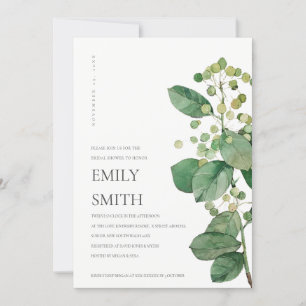 CARTÃO DE AGRADECIMENTO ELEGANTE BERRY DEIXA O CHÁ DE PANELA DE FOLIAGE CO