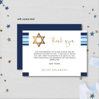 Elegante Blue e Dourado Bar de Tallit Mitzvah
