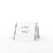 Elegante clássico vintage obrigado casamento forma
