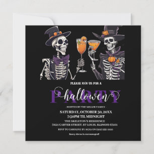 Cartão De Agradecimento Elegante Crânio Floral Adulto Festa de Halloween C