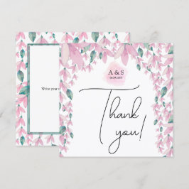 Cartão De Agradecimento Elegante e Encantadora Flor de Wisteria