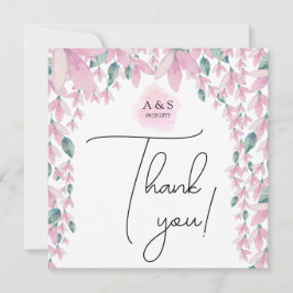 Cartão De Agradecimento Elegante e Encantadora Flor de Wisteria