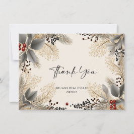 Cartão De Agradecimento Elegante Empresa Mínima de Natal