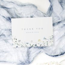 Elegante Flor Silvestre Azul Poeirento Casamento R