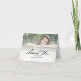 Cartão De Agradecimento Elegante Funeral Obrigado Foto
