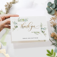 Elegante Greenery and Script, Casamento ou Outro,