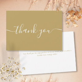 Cartão De Agradecimento Elegante Moderno Simples Chic Grafia