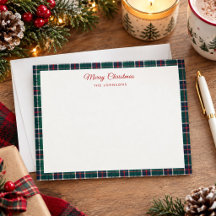 Elegante Natal Verde Tartan xadrez Férias