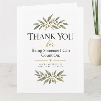 Cartão De Agradecimento Elegante Obrigado ao Colega de Trabalho