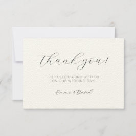 Cartão De Agradecimento Elegante Personalizado